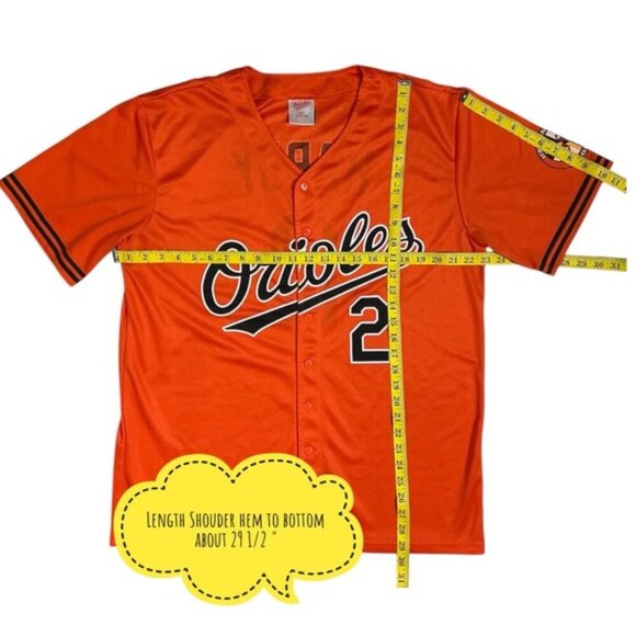 Baltimore Orioles Baseball Jersey JJ Hardy #2 Button Up Orange Unisex Mens XL - Picture 7 of 16